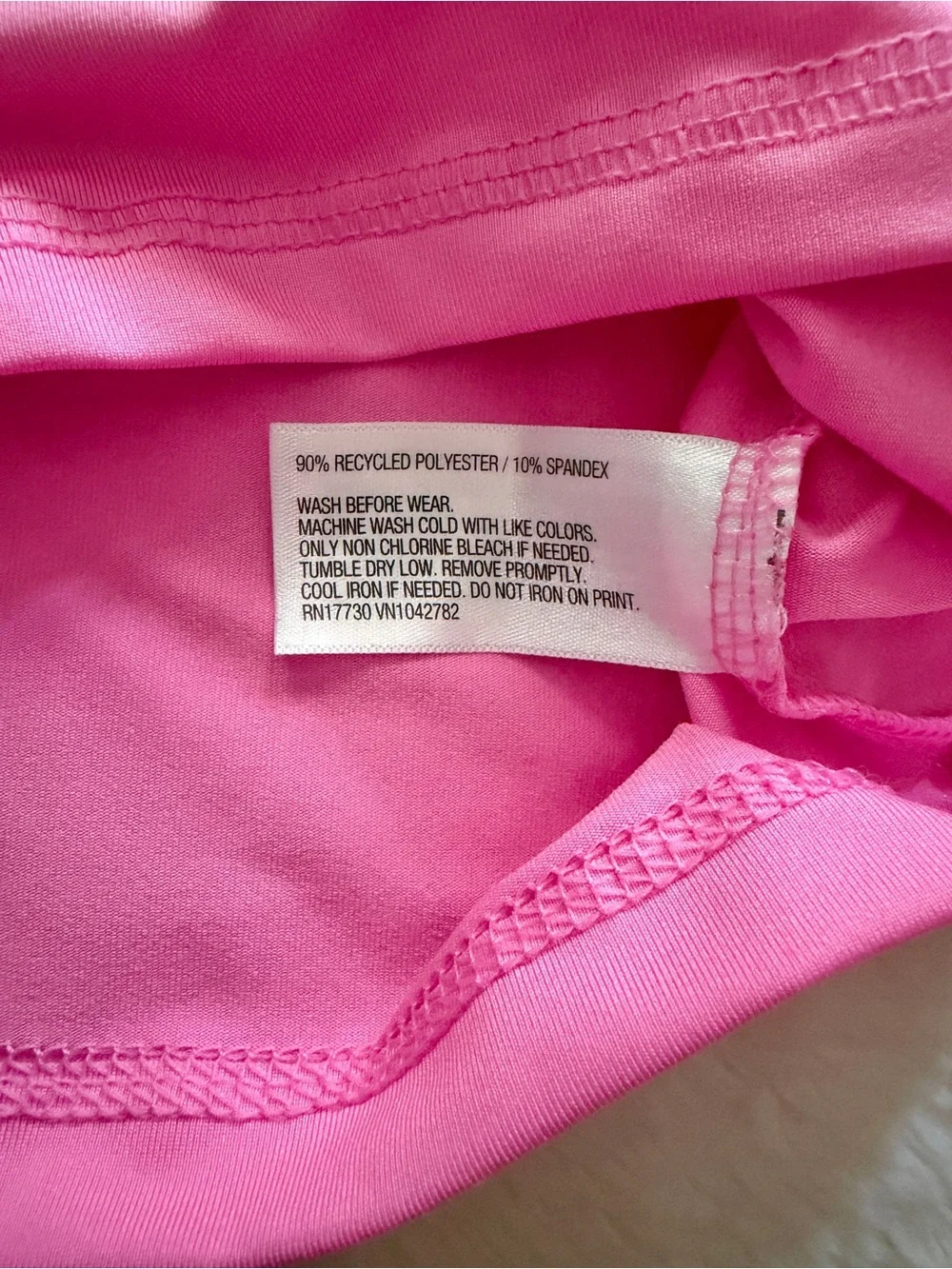 Cat & Jack Long Sleeve Solid Rashguard Swim Shirt Pink Size 3T Unisex